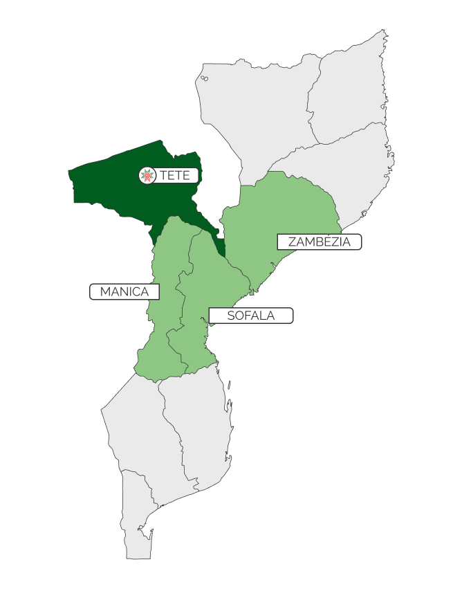 Mapa de Moçambique